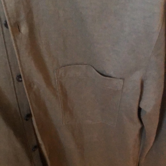 CLUB MONACO dark green Band collar shirt size XS - Picture 7 of 9